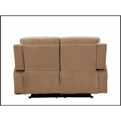 Causeuse inclinable en tissu de microfibre Global United avec support lombaire intégré et structure durable