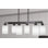 Edge 6 Light Bar Shown In Espresso Finish With 4" White Muslin Glass
