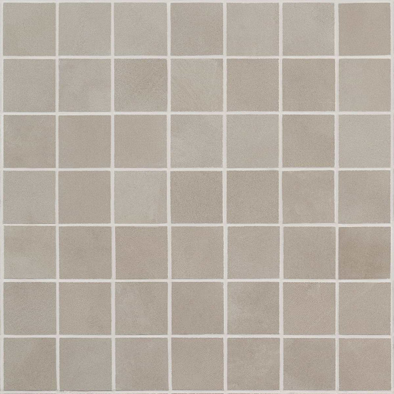 Clay Grace Red 2X2 Matte Porcelain Mosaic, Trust Gray