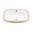 Évier rectangulaire en céramique blanche encastrable 19,35 lb 22 po x 15 po 8,3 po, finition acide