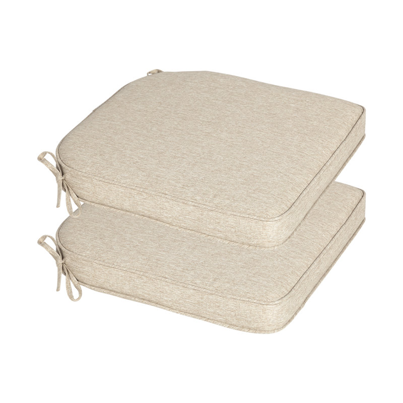 Outdoor Chair Seat Cushion, 20" W x 19" D, Brown