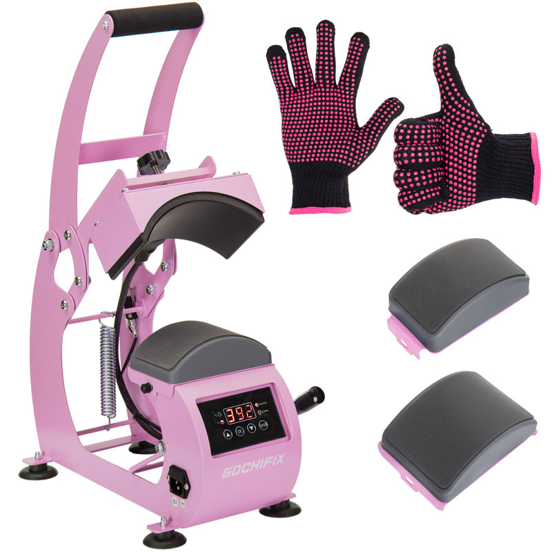 Hat Heat Press Machine, Pink