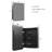 20 x 28 Inch Black Medicine Cabinet for Bathroom with Mirror Rounded Rectangle Metal Bathroom Vanity Mirror
