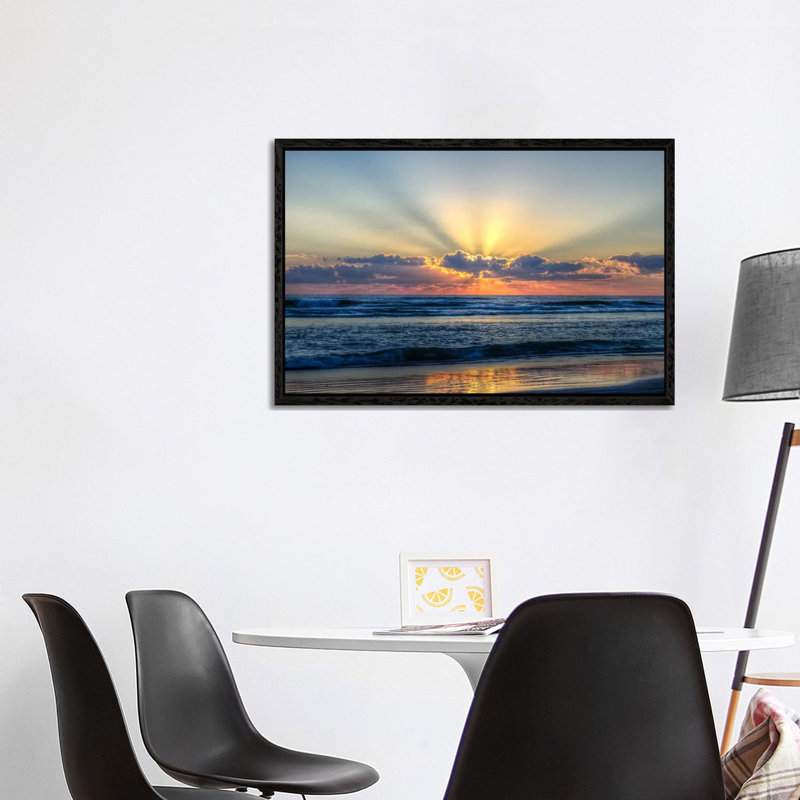 Chuck Burdick - Print on Canvas, 101.6 cm H x 66.04 cm W, Black Floater Framed