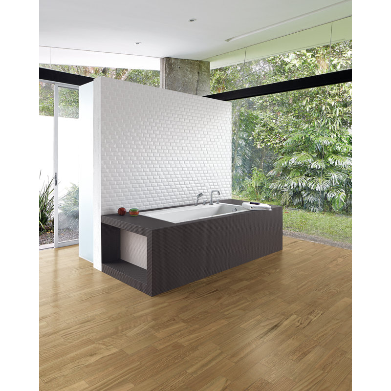 Geo 12" x 15" Porcelain Mosaic Tile, White