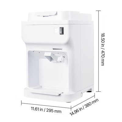 Commercial Ice Shaver Crusher, 220lbs Per Hour Electric Snow Cone Maker with 4L Ice Cube Box, 350W 1500RPM Tabletop Shaved Ice Machine for Parties Events Bar, Home and Commercial Use