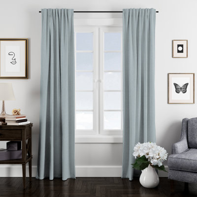Panneau de rideau simple obscurcissant 100% coton avec passe-tringle