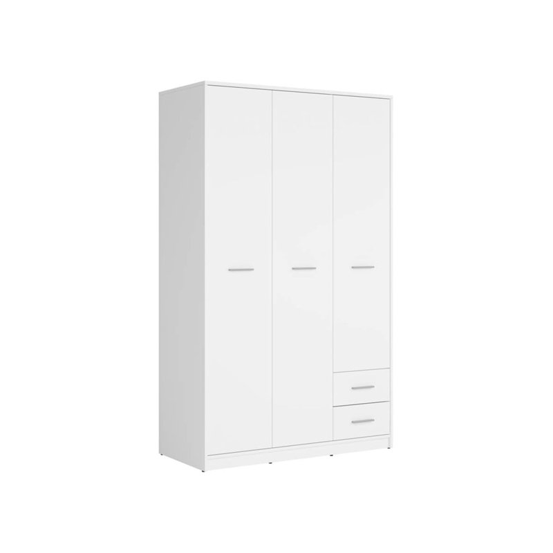 Manufactured Wood Wardrobe, White