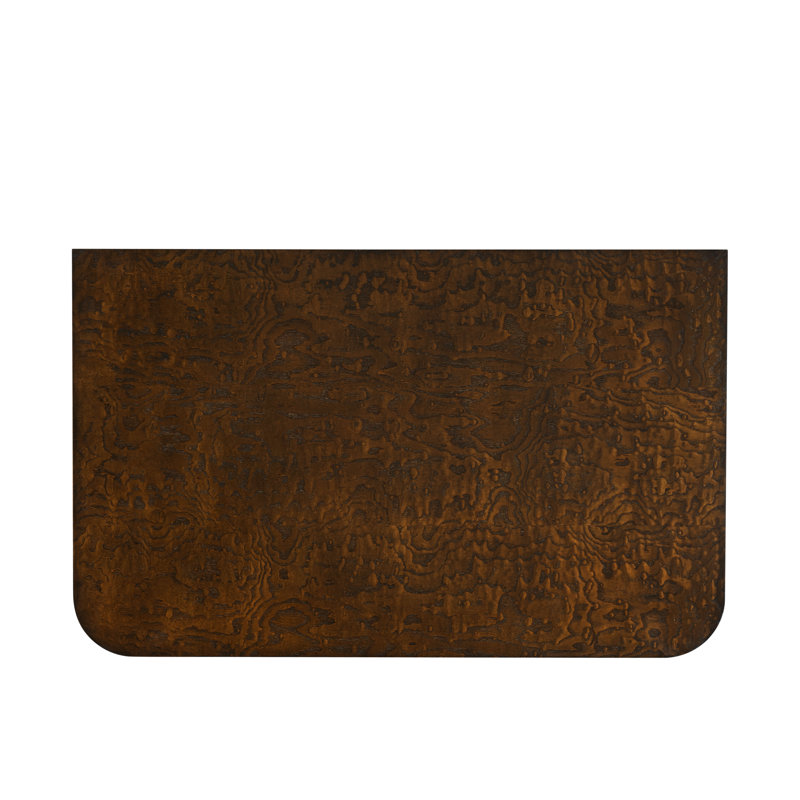 Kesden 32'' W Solid Wood Nightstand, Pyramid Brown