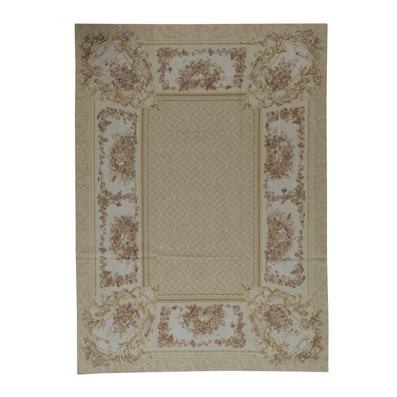 Aubusson Renaissance Wool Oriental Area Rug