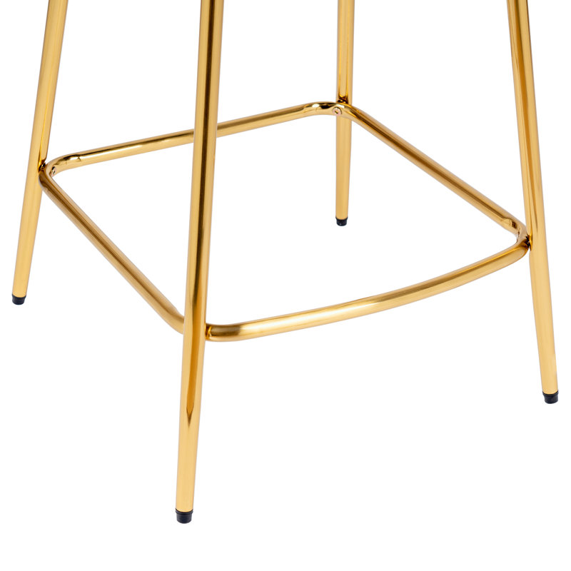 Tabourets de bar ergonomiques avec sièges rembourrés Hulda, Atrovirens, Tabouret de bar (siège d'une hauteur de 30 po)