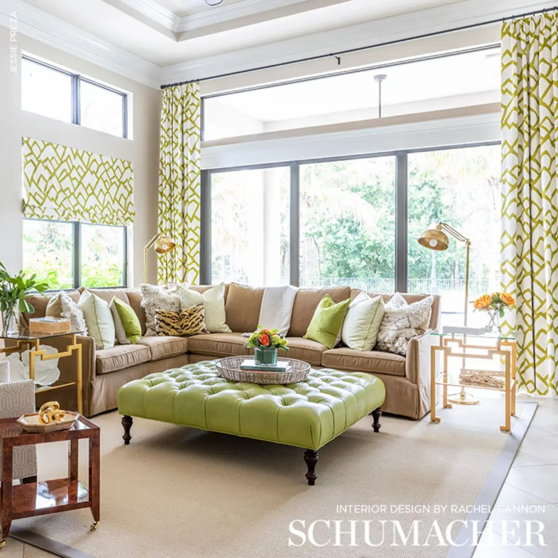 Zimba Fabric, Soft Chartreuse