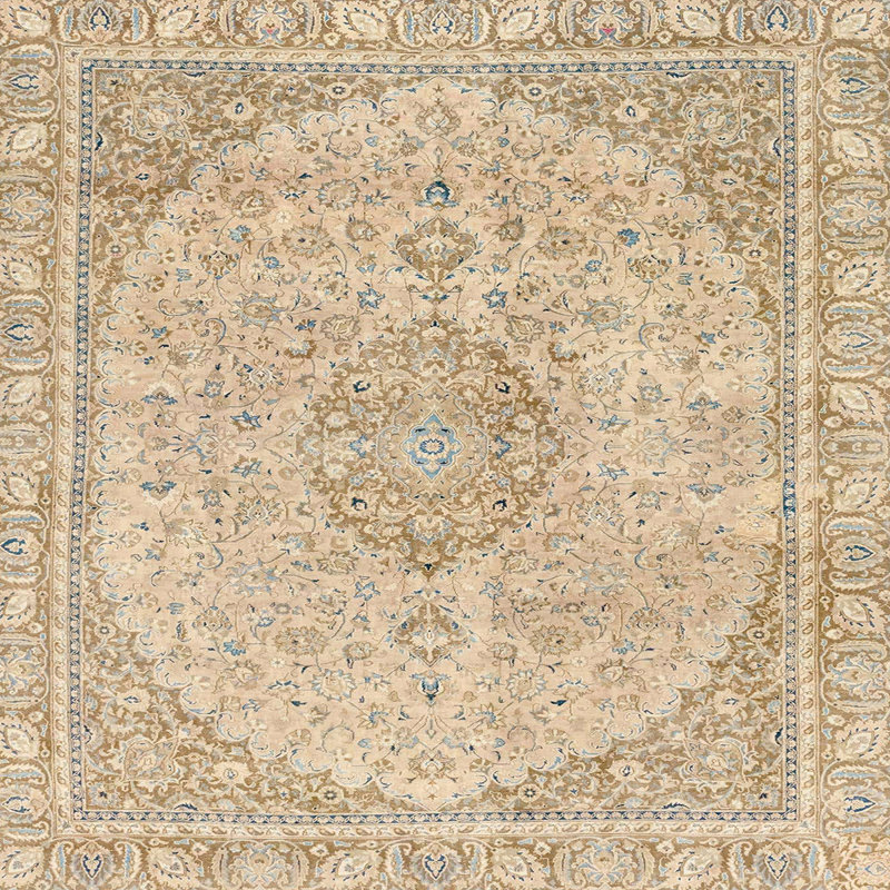 Abstract Indoor Rug, Square 8'