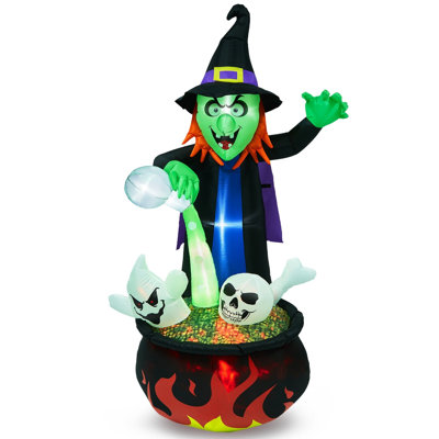 Sorcière gonflable d'Halloween