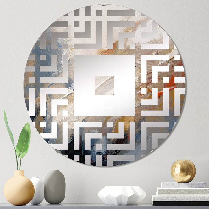 Crocifisso - Miroir mural carré, 23,6 po x 23,6 po