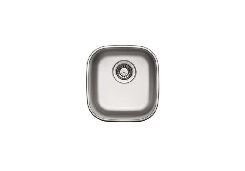 Ukinox 373mm W Single Bowl Stainless Steel Kitchen Sink