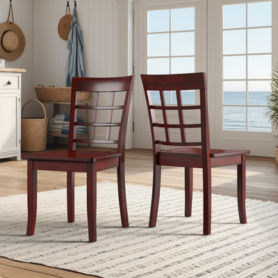 Chaise d'appoint en bois massif Alexa-Mae