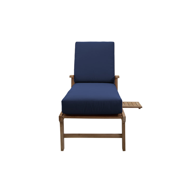 Monterey Outdoor 2 - Piece Teak Conversation Set, Navy Sunbrella®