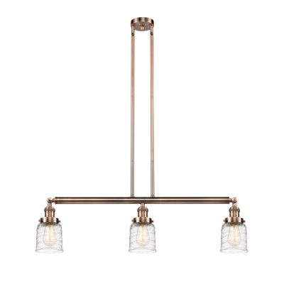 Harsha 3 - Light Kitchen Island Pendant