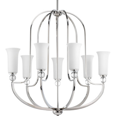 Lustre géométrique 7 lumières ombrées Macced
