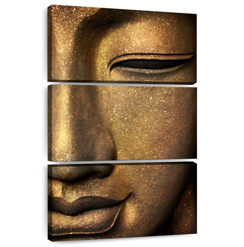 Adella Cropped Buddha Face, 74" H x 48" W