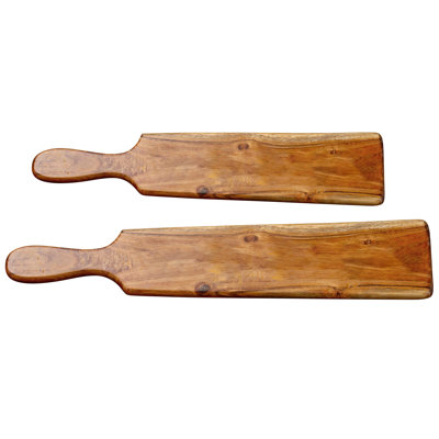 Plateaux à apéritifs plats en bois