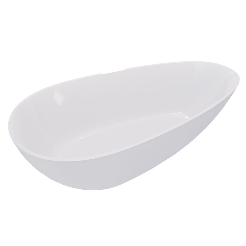 59" Freestanding Solid Surface Bathtub