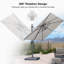 274cm X 274cm Rectangular Cantilever Parasol-1646729723