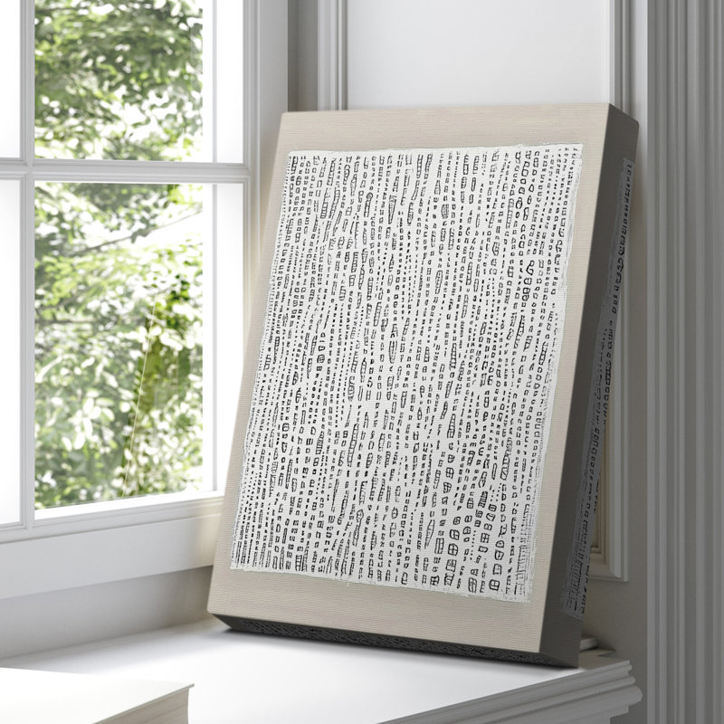 Toile tendue avec châssis abstrait XCI - prêt à être accroché, 452, H 27 po x l 18 po