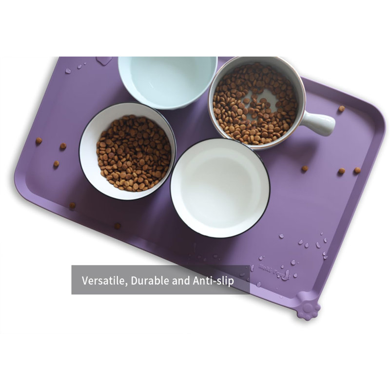 Plateau en silicone Crystopher, H 2,24 po x l 22 po x P 14 po, Mauve