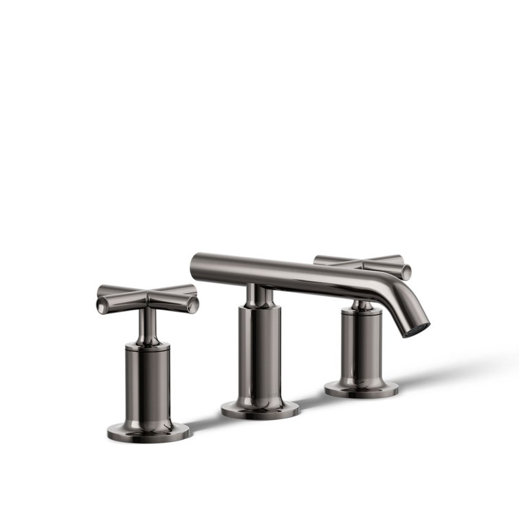 Purist® Widespread Bathroom Sink Faucet with Low Cross Handles and Low Spout
