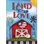Drapeau «Land That I Love Patriotic House»