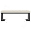 Banc rembourré capitonné Mira Vanilla Boucle-173712720