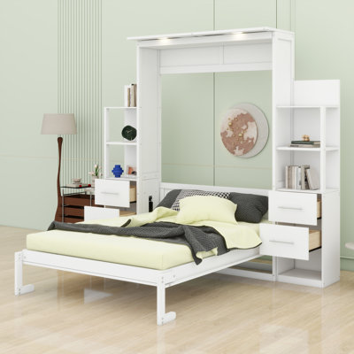 Lit escamotable avec tablettes Murphy