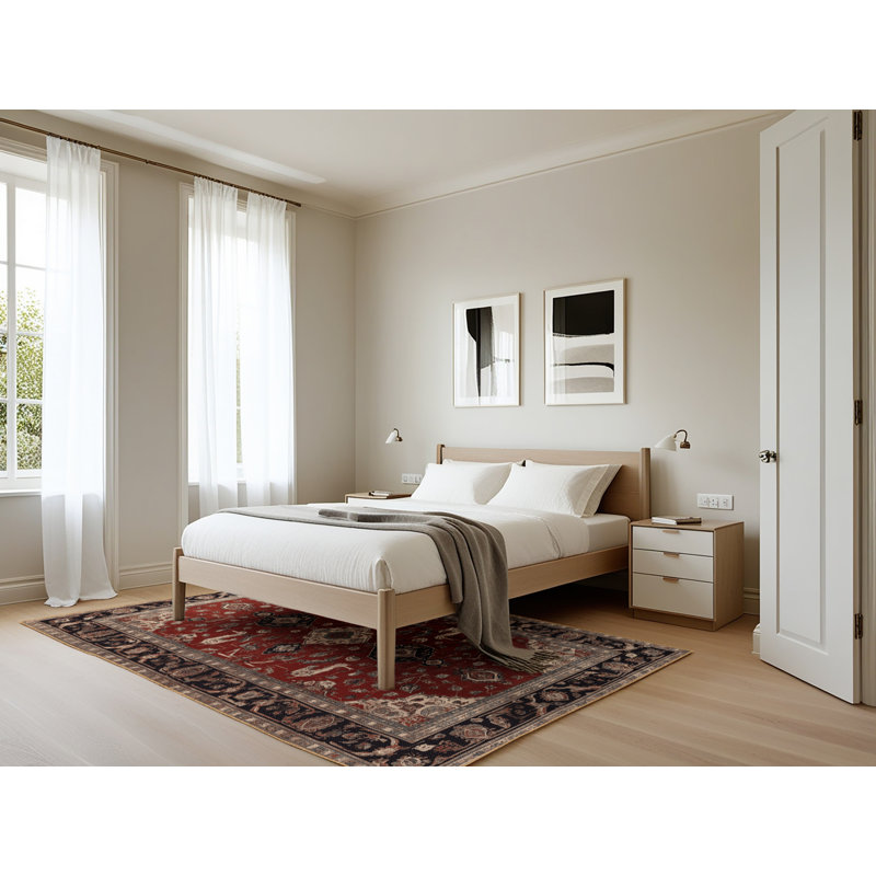 Tapis brun lavable à la machine, Rectangle 5 pi x 7 pi