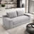 Convertible 2-in-1 Loveseat Sofa Bed With Memory Foam & Steel Frame-967488265