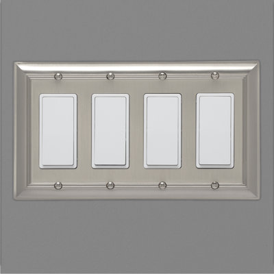 4-Gang Rocker Wall Plate