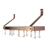Handcrafted Gourmet Deep Stainless Steel Wall Mounted Pot Rack