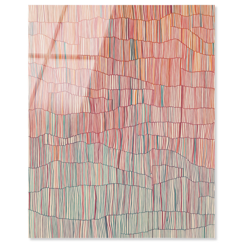 Impression sur toile «Vertical Weave III» par Art Remedy, H 30 po x l 24 po