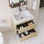 Meuble-lavabo mural simple avec plateau en résine intégré blanc-2042215557-2042215559
