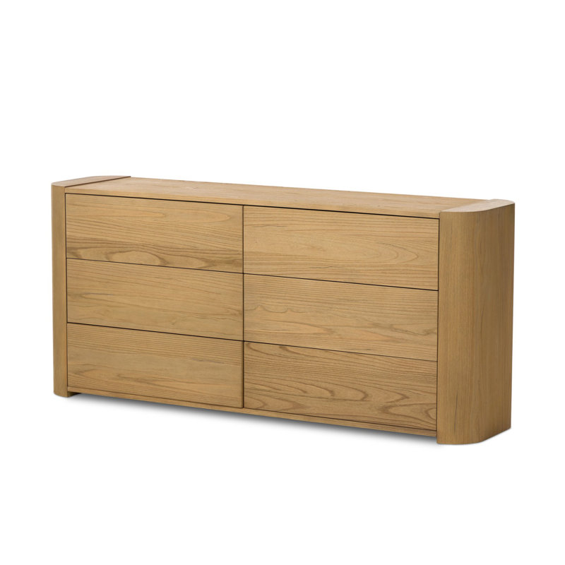 Radius 6 Drawer Dresser-Light Blonde Sungkai Veneer