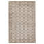 Tapis géométrique lavable à la machine Phoebe Kimmons en brun clair / crème-765406310