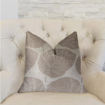 Coussin de luxe avec feuilles agréables