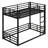Metal Floor Bunk Bed For Kids, Teens, Adults-1859980666