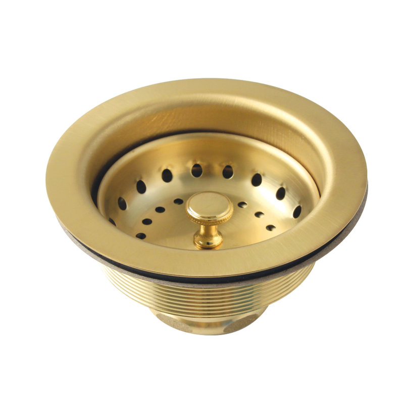 Drain d'évier de cuisine Basket Strainer, Laiton brossé