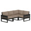 Ensemble de conversation d'extérieur pour 3 personnes avec coussins POLYWOOD Eastport