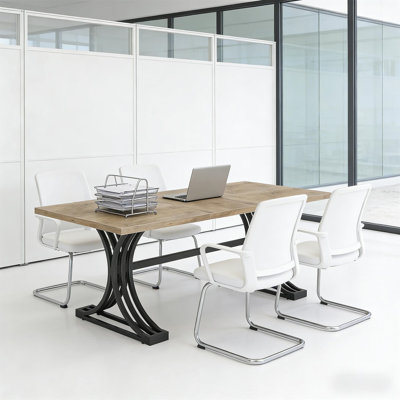 Roomy Workstation (Not Include Stools)