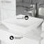 Lavabo vasque carré en céramique St. Tropez
