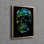Conception abstraite et personnalisée de crâne sur toile, art abstrait moderne parfait pour les cadeaux et les fêtes prénatales