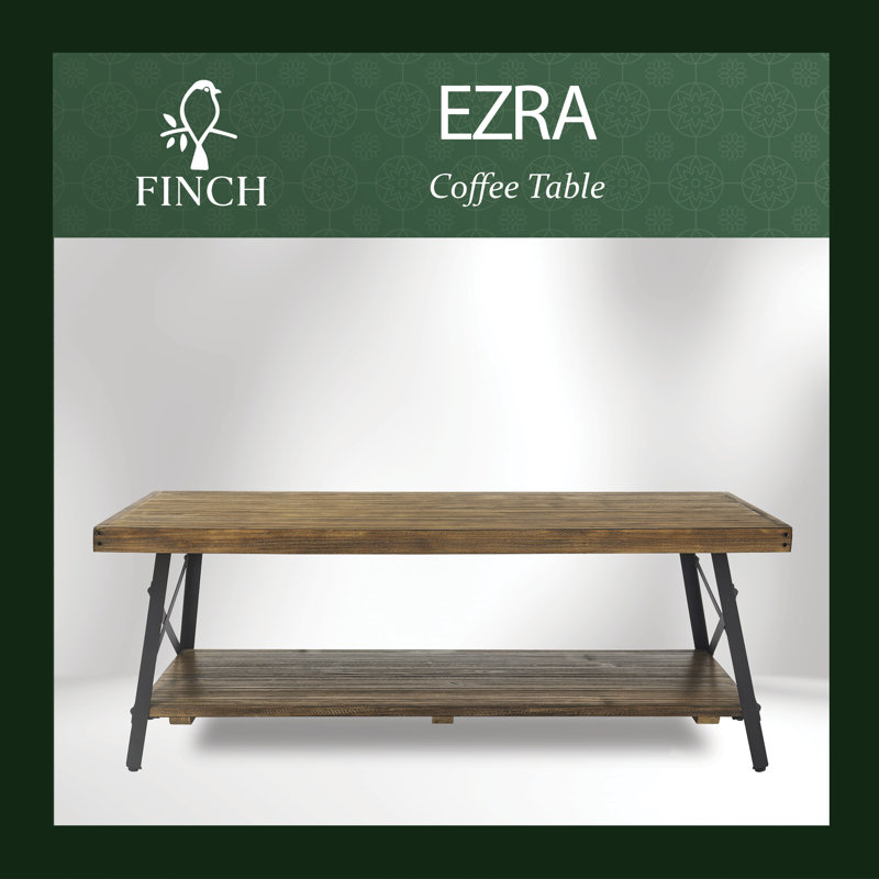 Laguna Solid Wood Top Single Coffee Table, Light Walnut Brown